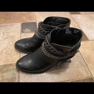 Chain wrapped booties ⛓